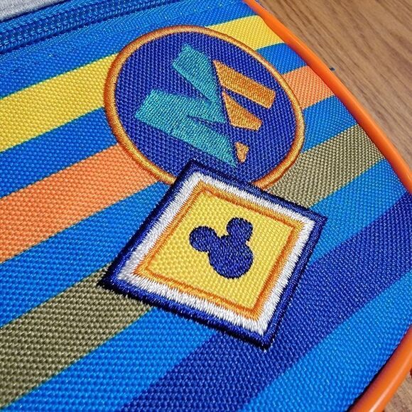 Mickey Mouse Backpack Disney Store Classic Ears Face Zippers Water Bottle New - Picture 3 of 6